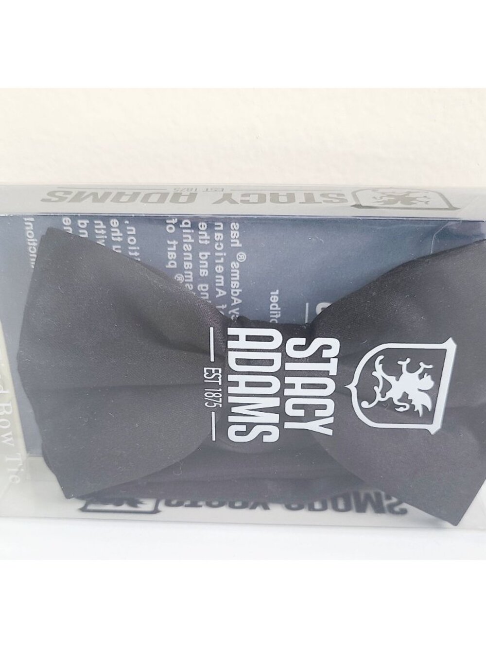 Bow Tie Stacy Adams Black Ready-Tied  For Men New in Box gift